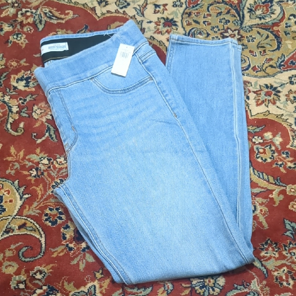 Old Navy High-Waisted Rockstar Super-Skinny Jeans In Faded Wash
